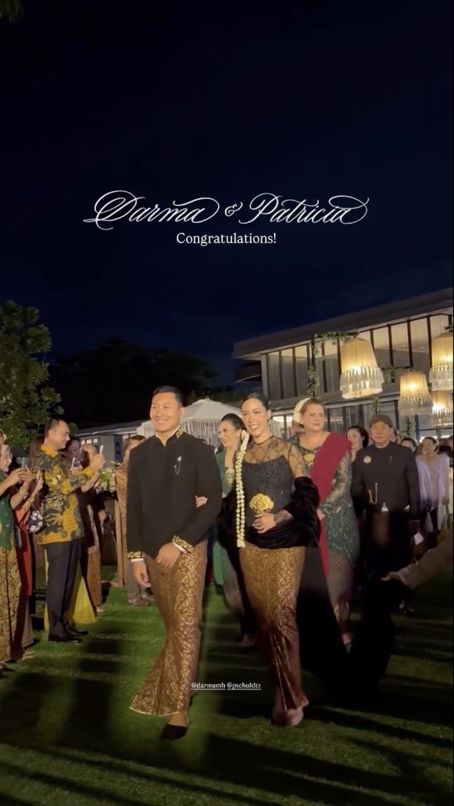 Pernikahan putra Tommy Soeharto, Darma Mangkuluhur tengah menjadi sorotan publik. Ia mempersunting kekasihnya DJ Patricia Schuldtz setelah enam tahun berpacaran. Foto: dok. Instagram @pschuldtz