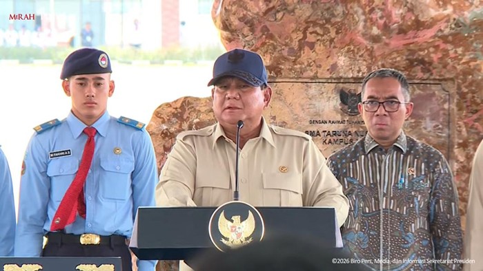 Presiden Prabowo Resmikan SMA Taruna Nusantara Kampus Malang
