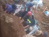 Video Tambang Emas Ilegal di Lombok Longsor, 3 Orang Luka Parah