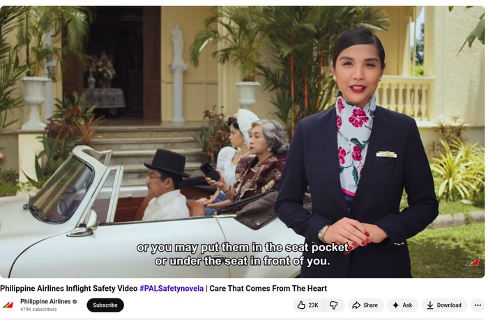 Viral Video Keselamatan Philippine Airlines Bak Sinetron, Netizen Terhibur!