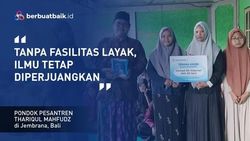 Minim Alat Belajar dan Buku, Santri Korban Banjir Bali Tetap Semangat