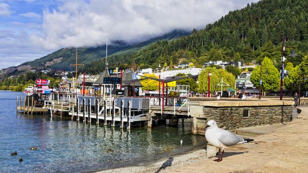Danau Wakatipu di Queenstown, Selandia Baru