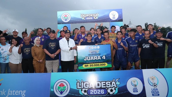 Disaksikan Mendes Yandri, Desa Serenan Rebut Juara III Liga Desa 2026