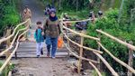 Potret Jembatan Rusak di Ponorogo Masih Dilewati Warga