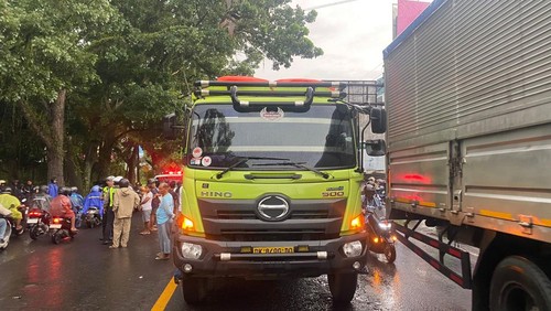 Lokasi lakantas di Jalan Bypass Soekarno, Tabanan, Rabu (14/1/2026) mengakibatkan pelajar asal Klungkung meninggal dunia. /Istimewa