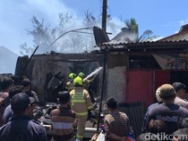 Kebakaran Hanguskan 5 Rumah di Jalan Galangan Kapal Makassar