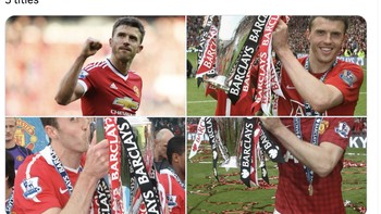 Saat bermain untuk MU, Michael Carrick termasuk pemain penting bagi Setan Merah. Foto: X.com