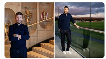 Netizen ini mengucap selamat datang bagi Carrick di MU dan berharap yang terbaik untuknya. Foto: X.com