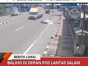 Pemotor Mahasiswa Kecelakaan Usai Ketiban Banner di Salam Magelang