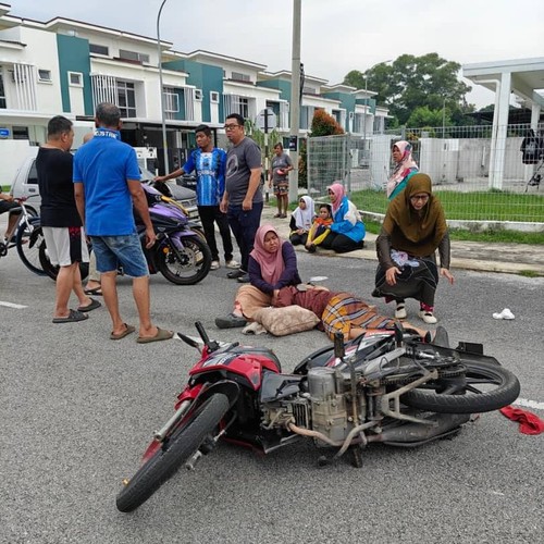 Wilhelmus Way Lein, warga Lembata, saat mengalami kecelakaan di Semenanjung Malaysia, Selasa (13/1/2026). (Istimewa/Romaldus Puhun)