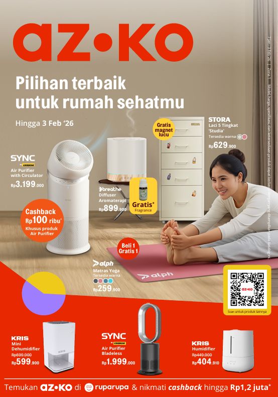 Awal Tahun Lebih Sehat, AZKO Ajak Ciptakan Rumah yang Bersih dan Nyaman