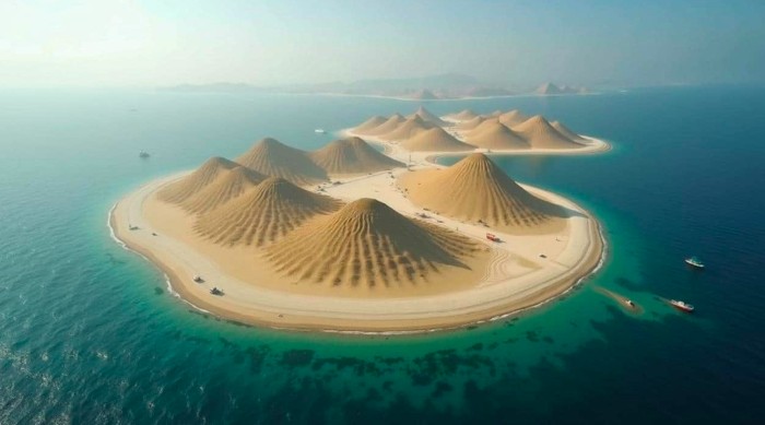 Ilustrasi pulau buatan