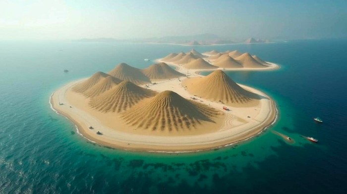 Ilustrasi pulau buatan