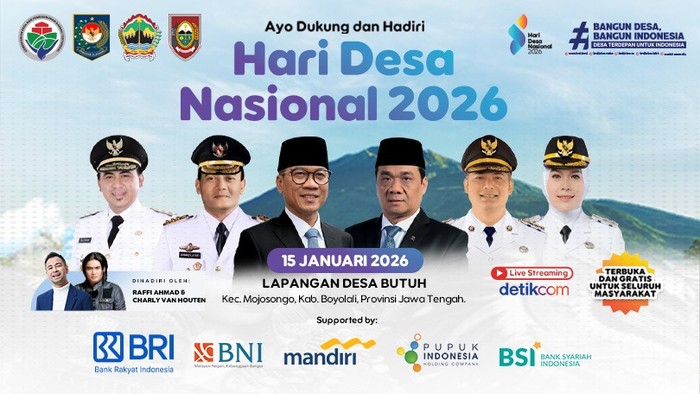 Perayaan Hari Desa Nasional 2026, Saksikan Live Streaming di detikcom!