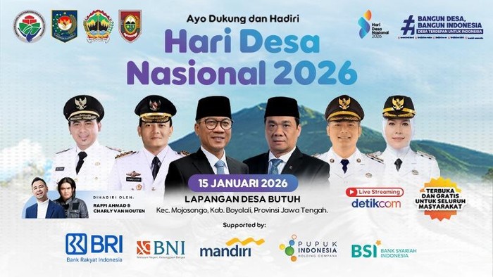 Perayaan Hari Desa Nasional 2026, Saksikan Live Streaming di detikcom!