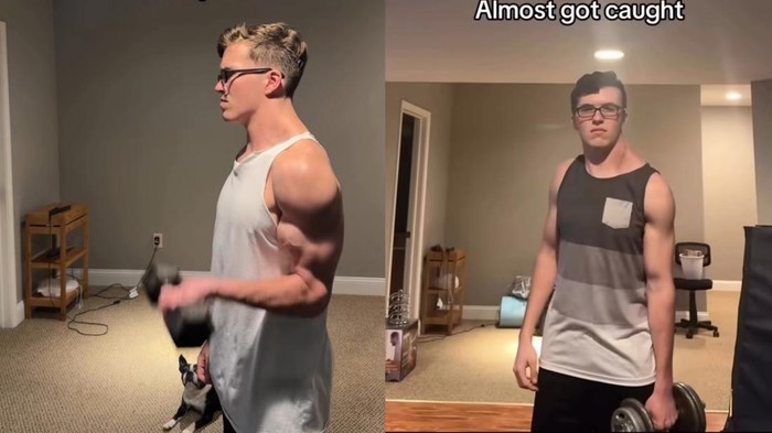 Pria berotot sebelah.