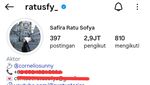 Ada Emoji Cincin dengan Cornelio Sunny di Bio IG Ratu Sofya