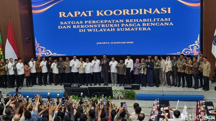 Rakor Satgas Percepatan Rehabilitasi Pascabencana Sumatera, Ini Prioritasnya