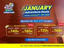 Awali Tahun 2026 dengan Momen Seru di Trans Studio Theme Park Bali