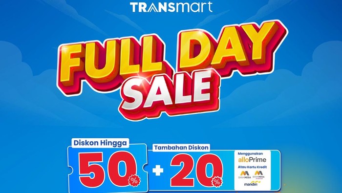 Jangan Lupa Merapat! Transmart Full Day Sale Banjir Diskon 50% + 20%
