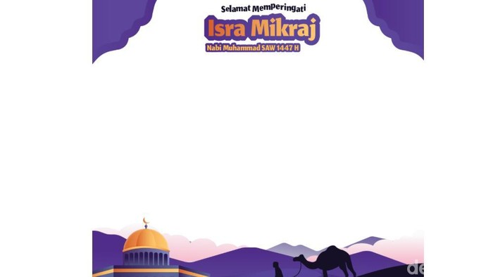 Twibbon Isra Mikraj 2026.