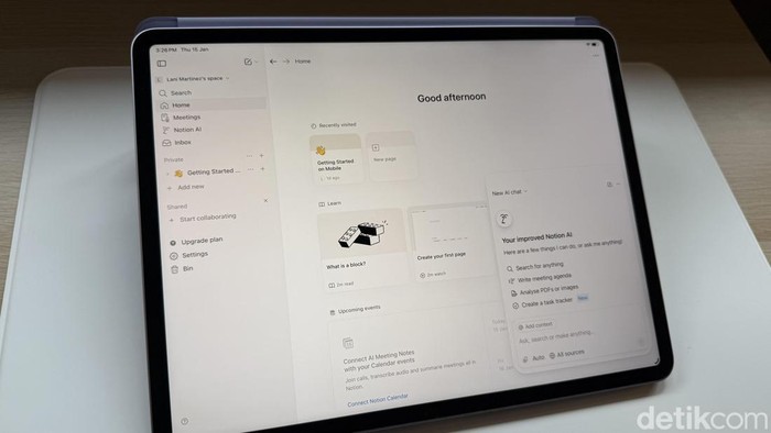 Workshop iPad dan Notion