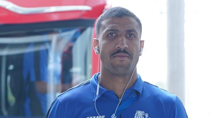 Yann Motta kala mengenakan jersey Arema FC