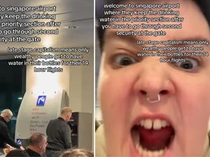 Viral! TikToker Sebut Air Minum di Bandara Changi Hanya untuk Orang Kaya