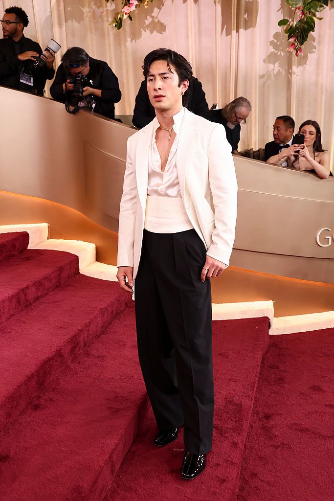 Hudson Williams at the 83rd Annual Golden Globes held at The Beverly Hilton on January 11, 2026 in Beverly Hills, California. (Photo by Tommaso Boddi/2026GG/Penske Media via Getty Images)