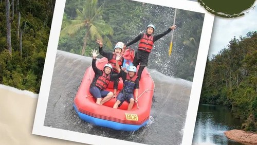 Ilustrasi Rafting Telaga Waja, Karangasem, Bali. (Foto: Instagram @telagawajariver_rafting)