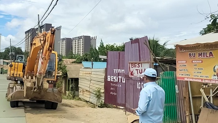 Puluhan lapak ilegal di IKN ditertibkan pada Kamis (15/1/2026).