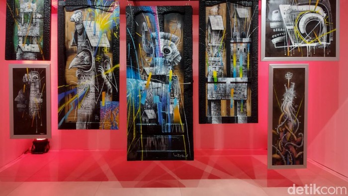 Solo exhibition Herzven bertajuk “Pinata” hadir di Nirmana Falatehan, Melawai, Jakarta Selatan, Jumat (16/1/2026).