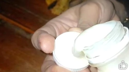 Tangkapan layar video media sosial yang menunjukkan susu kedelai yang mengental, Kamis (15/1/2025). foto (Tangkapan layar video Facebook Makhaya Bread)