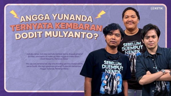 Video KETIK: Angga Yunanda-Dodit Mulyanto Susah Dibedain, Sampai Shenina...