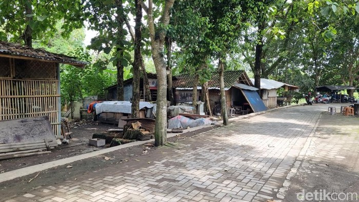 Lokasi penusukan maut mahasiswa Papua di Ngestiharjo, Bantul, Sabtu (17/1/2026).