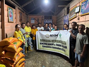 NHM Beri Bantuan bagi Warga Terdampak Banjir & Longsor di Halut-Halbar