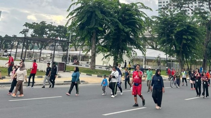 Suasana Car Free Day di seputaran Lapangan Merdeka Medan. (dok. Istimewa)