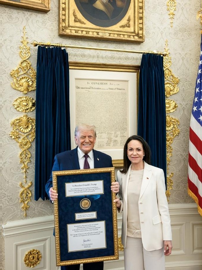 Oposisi Venezuela Hadiahkan Nobel ke Trump, Komite Nobel Tegaskan Hal Ini