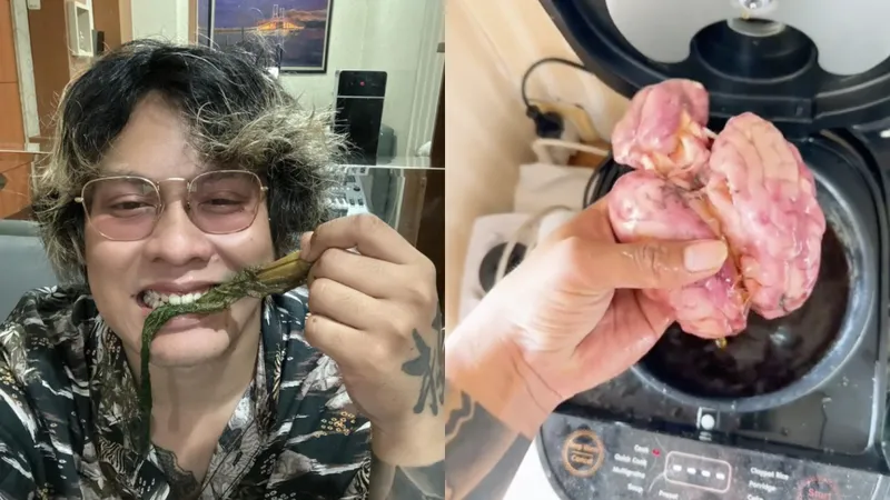 Food Vlogger Paling Nyeleneh, Kontennya Makanan Basi sampai Menu Mistis