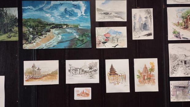 Beragam sketsa di pameran bertema 