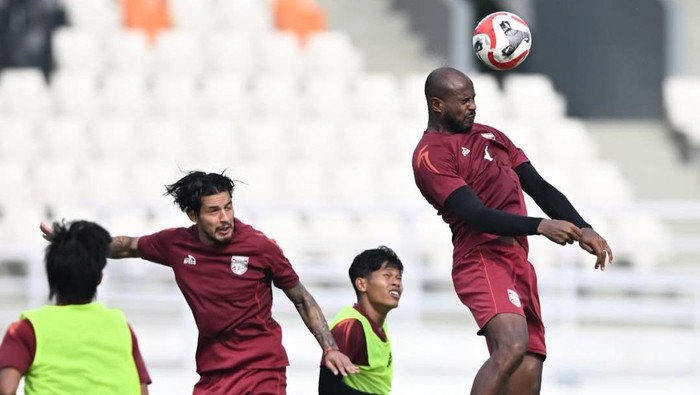 Borneo FC latihan. (Instagram @borneofc.id)