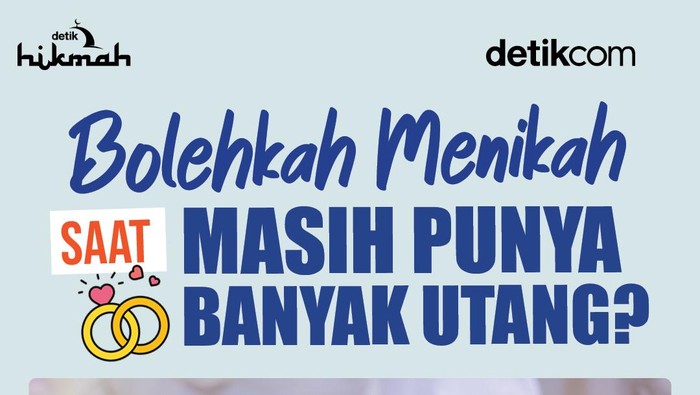Infografis hukum menikah saat masih banyak hutang