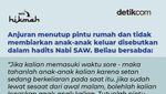 Setan Keluar Saat Maghrib, Rasulullah Anjurkan Tutup Pintu Rumah