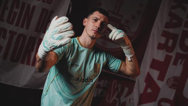 Kiper baru Persis Solo, Vukasin Vranes, Minggu (18/1/2026).