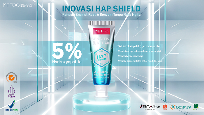 Sambut Tahun Baru, Metoo Hap Shield Hadir untuk Gigi Sensitif Bebas Lubang