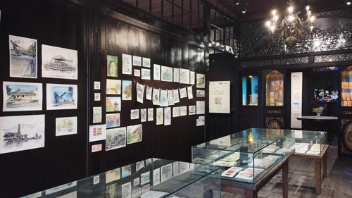 Beragam sketsa yang ditampilkan dalam pameran sketsa bertajuk “Story of Indonesia” di Masa-Masa, Gianyar, Bali, Sabtu (17/1/2026).