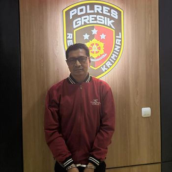 Pelaku pelemparan Bus Trans Jatim yang ternyata seorang ASN di Pemkab Gresik.