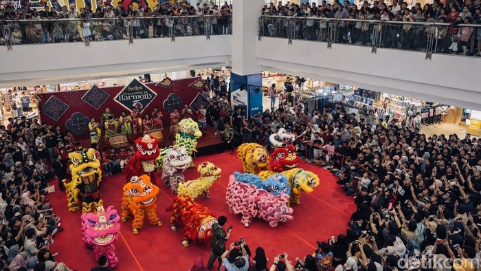 Penampilan 15 Barongsai Lantai oleh Long Qing Indonesia