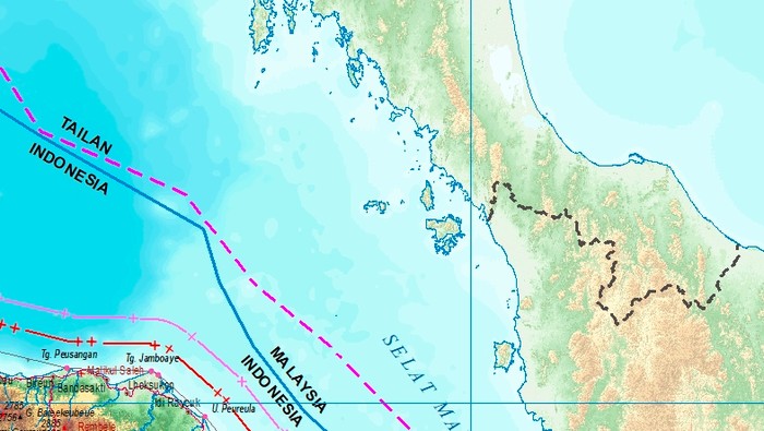 Nama Thailand di Peta Indonesia Diubah Jadi Tailan