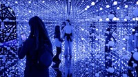 Pameran “Bubble Planet” menghadirkan pengalaman unik interaktif hingga 29 Maret 2026, menarik wisatawan lokal maupun mancanegara. Foto: REUTERS/Nadja Wohlleben